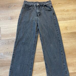 High rise, straight leg jeans